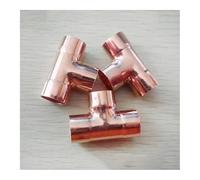 BYCIFRLG 19mm Inner Dia x1mm Thickness Copper Equal Tee Socket Weld End Feed Coupler Plumbing Fitting Water Gas Oil