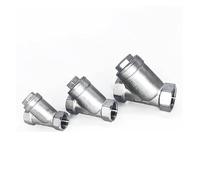 BYCIFRLG 1pc 1-1/4" BSP Female Thread 304 Stainless Steel Inline Y Type Filter Strainer Valve