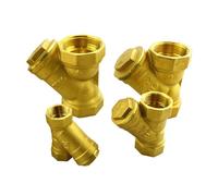 BYCIFRLG 1pc 1/2" 3/4" 1" 1-1/4" 1-1/2" 2" Female Inline Y Mesh Strainer Threads Brass Valve(DN40)