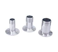 BYCIFRLG 1pc 1/2" NPT Male x 1.5" Tri Clamp 304 Stainless Steel Ferrule Fitting Home Brew Beer