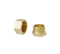 BYCIFRLG 1pc 1/4" BSP Male Thread Brass Hex Head End Cap Pipe Fitting Connector Adapter