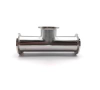 BYCIFRLG 1pc 2 inch 304 Stainless Steel Low Neck Three-Way Pipe Fittings Ferrule 50.5mm 64mm T Type