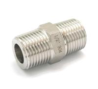 BYCIFRLG 1pc 200 Bar 3/4" BSP Male Hex 304 Stainless Pipe Fitting High Pressure Connector