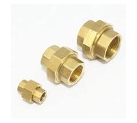 BYCIFRLG 1pc 3/8" BSP Female Brass Hex Pipe Union Fitting Connector Detachable