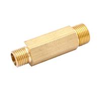BYCIFRLG 1pc 3/8" BSP to 1/4" BSP Male Equal Reduce Lengthen Brass Pipe Fitting Total Length 60mm