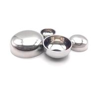 BYCIFRLG 1pc 304 Stainless Steel Welded End Cap Fittings OD19mm Fit OD0.75inch