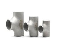 BYCIFRLG 1pc 38mm O/D x 2-3 mm Thickness 304 Stainless Steel Equal Tee 3 Way Butt Welded Pipe Fitting Water Gas Oil