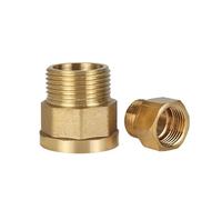 BYCIFRLG 1PC/5PCS Male to Female Thread Brass Pipe Connectors Brass Coupler Threaded Fitting 1/8" 1/4" 3/8" 1/2" Reducing (1I4-1I2,5PCS)