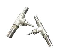 BYCIFRLG 1pc 6-6-8mm Hose Reducer Tee 3 Ways Assembly Splitter Hosetail Connector Coupler