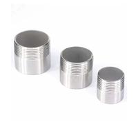 BYCIFRLG 1pc Equal Thread-Welding 3/4" BSP Male 304 Stainless Steel Straight Pipe Fitting Adapter Water Oil Gas