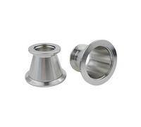 BYCIFRLG 1PC KF10 to KF16 Vacuum Tri Clamp Reduer SUS304 Stainless Vacuum Pipe Fitting Reducer Reducing Connector