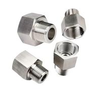 BYCIFRLG 1PC M12x1.25 to M12x1.25 Metric Female to Male Thread 304 Stainless Steel Pipe Fitting