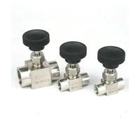 BYCIFRLG 1pc M14x1.5 Metric Thread 304 Stainless Equal Straight Flow Control Needle Valve Water Gas Oil