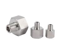 BYCIFRLG 1pc M20x1.5 Female to M6x1 Male 304 Stainless Steel Reducer Pipe Fitting Connector High Pressure