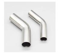 BYCIFRLG 1PC Outer Diameter 12.7/16/19/25/32/38/45/51/57/76/89/102mm 304 Stainless 45 Degree Elbow Lengthen Welding Pipe Fitting(60x2mm)