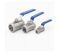 BYCIFRLG 1pc S304 SS316L Stainless Steel Ball Valve, Threaded Tap Water Pipe Valve Switch 1/4 "3/8" 3/4 "1" 1-1/4 "1-1/2" 2 "DN15(1-1/2",SS316L)