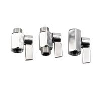 BYCIFRLG 1pc SU304 Stainless Steel Ball Valve 1/8" BSP Female to Female Thread 2 Way Ball Valve