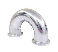 BYCIFRLG 1pc Tube O/D 45mm 2 inch Tri Clamp 304 Stainless Steel Ferrule 180 Degree Elbow Bend Fitting