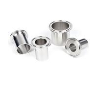BYCIFRLG 1pc Tube OD 19mm 1.5" Tri Clamp Length 40mm 304 Stainless Steel Welding Ferrule Pipe Fitting
