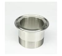 BYCIFRLG 2-1/2" Male x 91mm Ferrule O/D Tri Clamp 3" 304 Stainless Steel Ferrule Clamp Pipe Fitting Connector