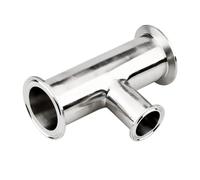 BYCIFRLG 2" * 2" * 1.5" Reducing Tee 3 Way Tri Clamp Type Weld Ferrule for Homebrew, T Type Reducer Tube,SS304