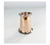 BYCIFRLG 2"(51mm) Flange 64mm X 1.5"(38mm) Flange 50.5mm Tri-clamp Copper Bowl Reducer,Height 75mm