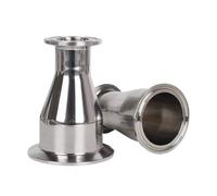 BYCIFRLG 2''(51mm) OD64mm x 3''(76mm) OD91mm Tri clamp Reducer Pipe Connector Stainless Steel 304