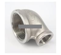 BYCIFRLG 2" BS to 1/2" BSP Female 304 Stainless Steel Reducing Elbow Connector Pipe Fitting Water Oil air