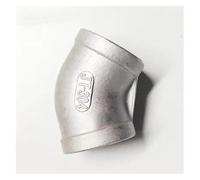 BYCIFRLG 2" BSP Female Thread 304 Stainless Steel 45 Degree Elbow Pipe Fitting Connector Water Oil air