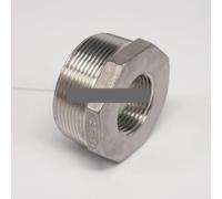 BYCIFRLG 2" BSP Male - 1-1/4" BSP Female Reducer 304 Stainless Steel Bushing Adapter Fitting