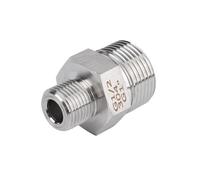 BYCIFRLG 2" BSPP- 2" BSPP Thread 304 Stainless Steel Hex Nipple High Pressure Pipe Fitting Connector