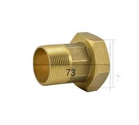 BYCIFRLG 2" Female to 1-1/2" Male Hex Brass Union Pipe Fitting Water Gas Oil for Water Meter
