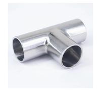 BYCIFRLG 22mm O/D 304 Stainless Steel Weld Tee Connector Pipe Fitting