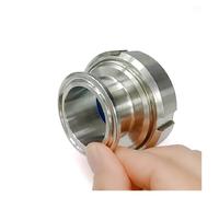 BYCIFRLG 25-102mm Pipe OD OD50.5 64 102mmSUS 304 Three-Clip Manhole Inner View Glass Observation Window View Mirror(38mm Ferrule 50.5)