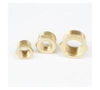 BYCIFRLG 2pc 3/8" BSP Female -M22x1.5 Male Brass Reducer Reducing Fitting Gas Water Fuel Pressure Gauge