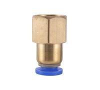 BYCIFRLG 2pc Female Thread 1/8" 3/8" 1/2" 1/4" to 6/8/10/12mm OD Garden Irrigation Direct Head Pneumatic Fitting (1428)
