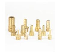 BYCIFRLG 2pcs Fit Hose I/D 3 mm Barbed x 1/4" BSPP Male Straight Brass Connector Pipe Fitting