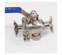 BYCIFRLG 3/4" 19mm SUS304 Stainless Steel 1.5" Tri Clamp Knock-Down Ball Valve for Homebrew Dairy Product 229 PSI