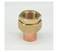BYCIFRLG 3/4" Brass Female-22mm I.D Copper Socket End Feed Union Welding Pipe Adapter Air Conditioner Refrigerator Chiller Plant