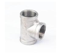 BYCIFRLG 3/4" BSP Equal Female Tee Thread 3 Way 304 Stainless Steel Pipe Fitting Connector Coupling for Water air Gas