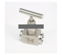 BYCIFRLG 3/4" BSP Equal Female Thread 304 Stainless Steel Shut Off Valve Needle Valve
