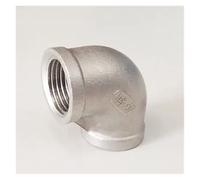 BYCIFRLG 3/4" BSP Female Thread 304 Stainless Steel 90 Degree Elbow Pipe Fitting Connector Water Oil air