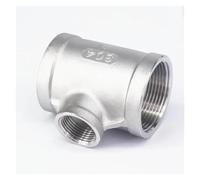 BYCIFRLG 3/4" BSP to 1-1/2" BSP Female Thread 304 Stainless Reducing Tee 3 Way Connector Pipe Fitting Water Oil air