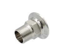 BYCIFRLG 3/4" BSPT Male Thread 304 Stainless Steel 1.5" Tri Clamp Hexagonal Adaptor TC Tri clamp Male Parts