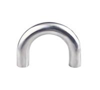BYCIFRLG 3/4" Welding OD 19MM Stainless Steel 304 U Shaped Bend 180 Degree Elbow 2 Way Fittings