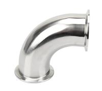 BYCIFRLG 3" 76mm (OD91mm) Stainless Tri Clamp 90 Degree Elbow