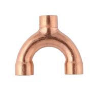 BYCIFRLG 3/8" 1/2" 3/4" 5/8" 16 19 22 25 28.6 32 35 38 42mm ID Y Shaped 3 Way Splitter Copper End Feed Solder Fitting Air Conditioner(35x28.6mm CD-125)