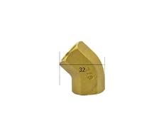 BYCIFRLG 3/8" BSPP Euqal Female Brass 45 Degree Elbow Pipe Fitting Coupler Connector Water Gas Oil