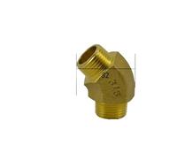 BYCIFRLG 3/8" BSPP Euqal Male Brass 45 Degree Elbow Pipe Fitting Coupler Connector Water Gas Oil