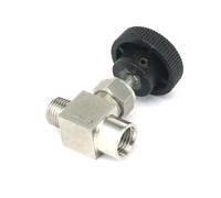 BYCIFRLG 3/8" BSPP Female to 3/8" BSPT Male 304 Stainless Steel Needle Valve Flow Control Gas Water Air